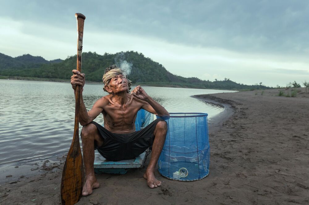 Fisherman of mekhong River