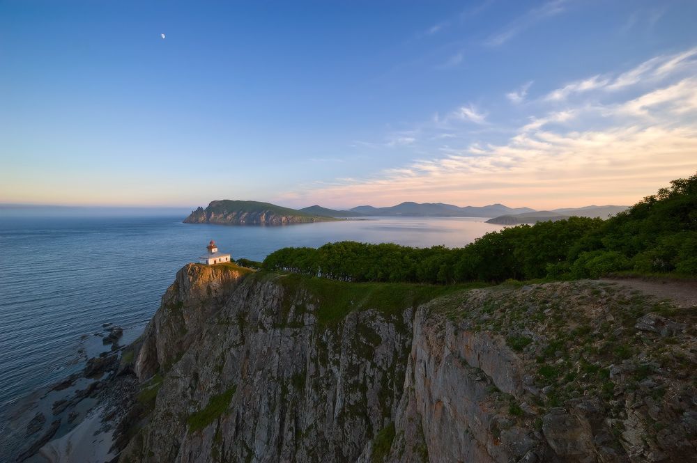 Пейзажи залива Владимира. Японское море