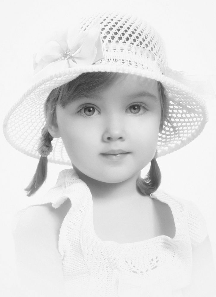 black & white high key