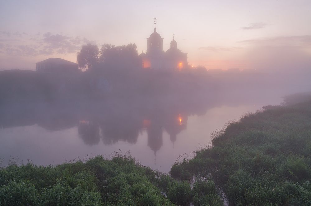 река Чусовая, село Слобода, Средний Урал, Россия, июль 2015