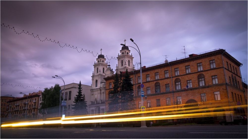 в лучах 