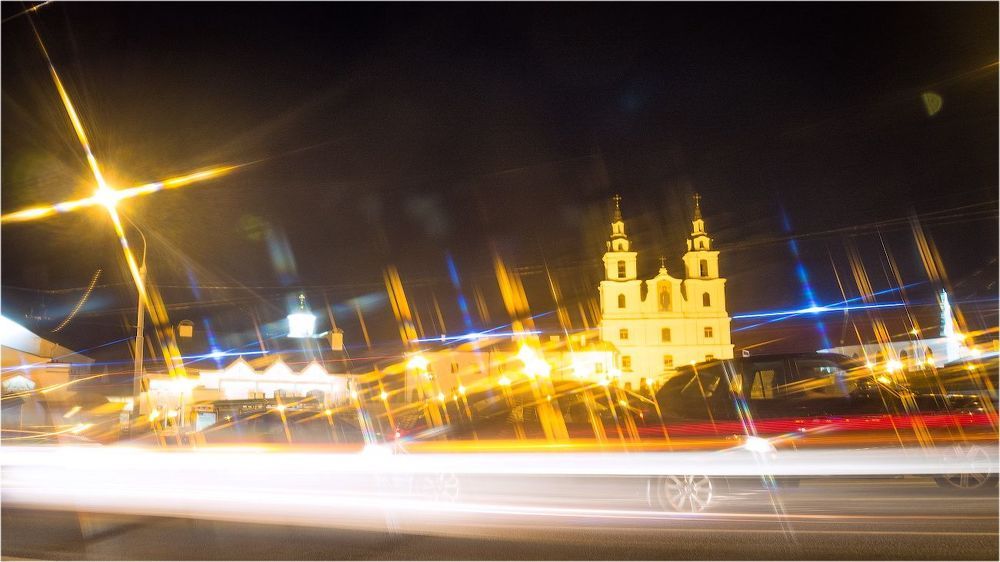 в лучах 