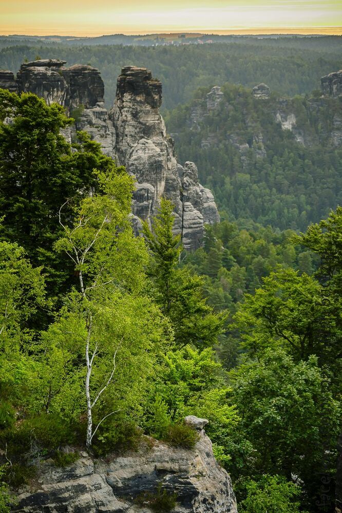 утренние зарисовки на Bastei...