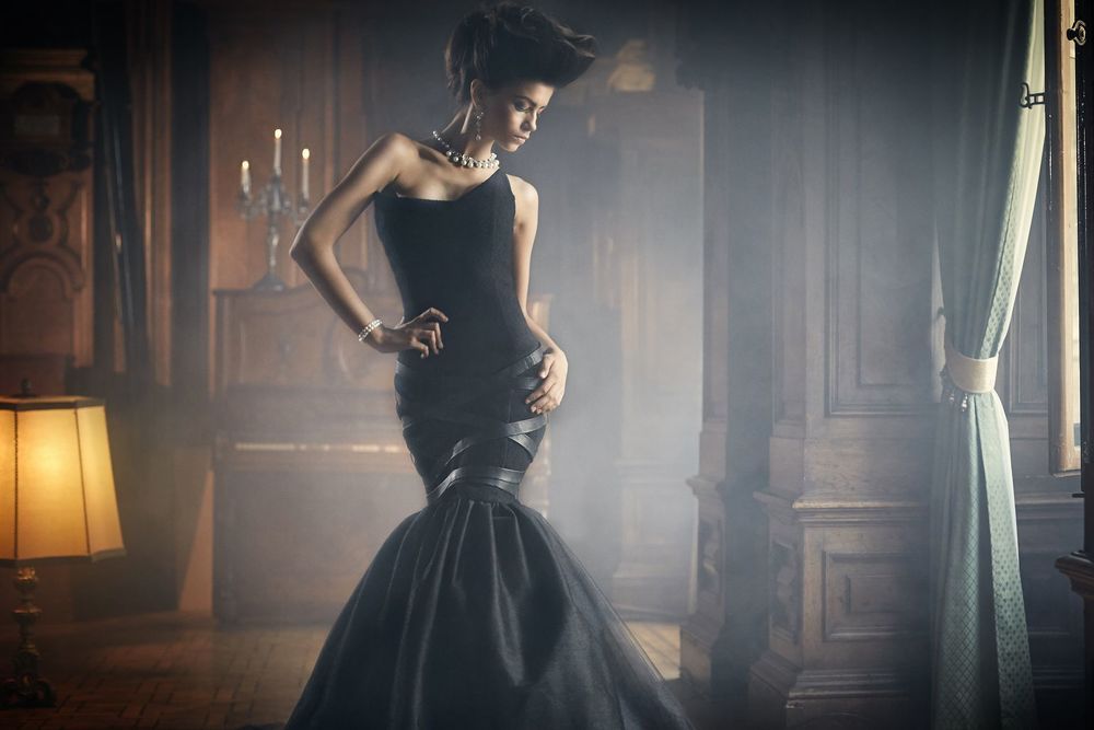 Lady in black