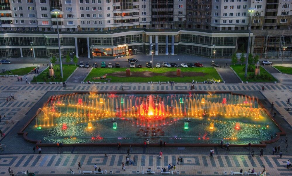 Астана. Поющий фонтан