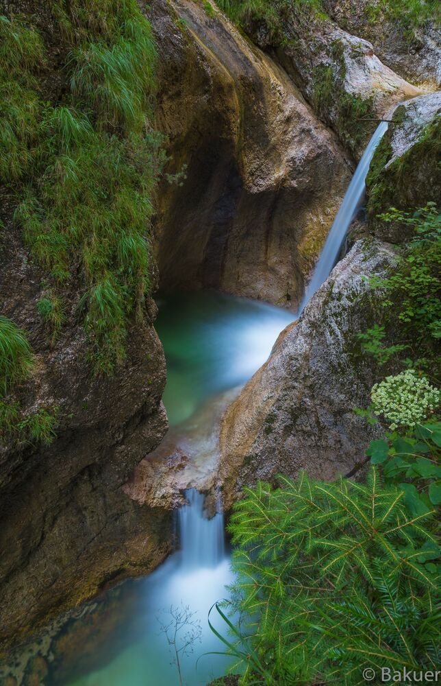 Zweistufiger Wasserfall