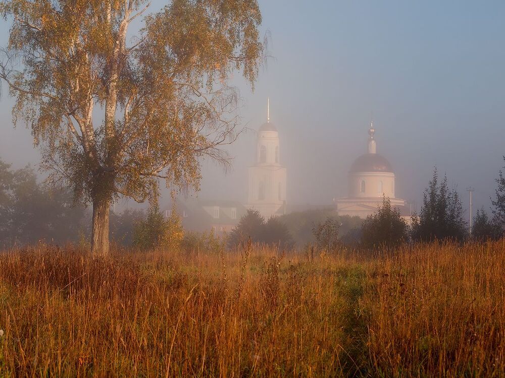 Туманным утром в Радонеже...