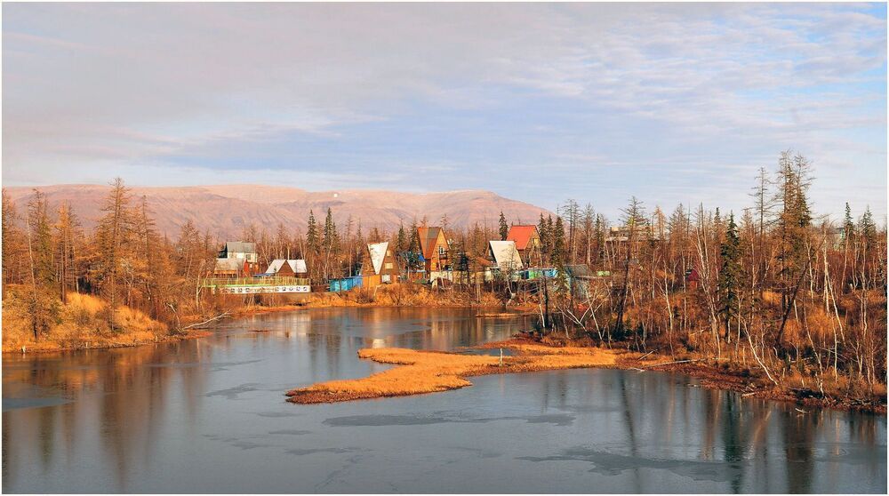 Пейзаж с домами
