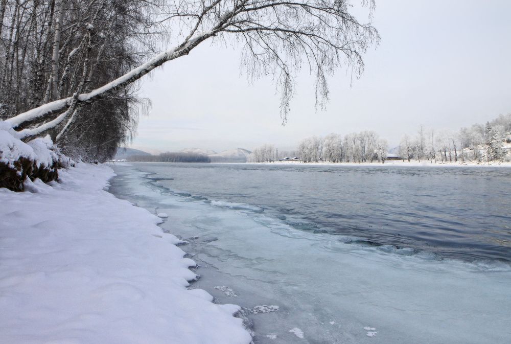 Снежные акварельки
