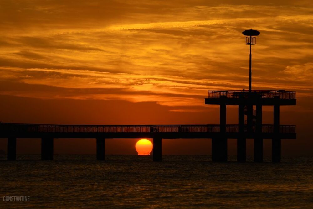 Sunrise in Burgas, Bulgaria