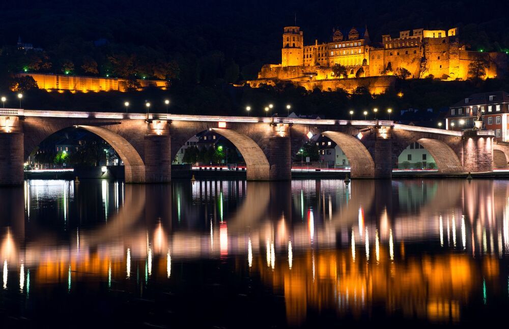 Old bridge and Castle in Heidelberg, Germany