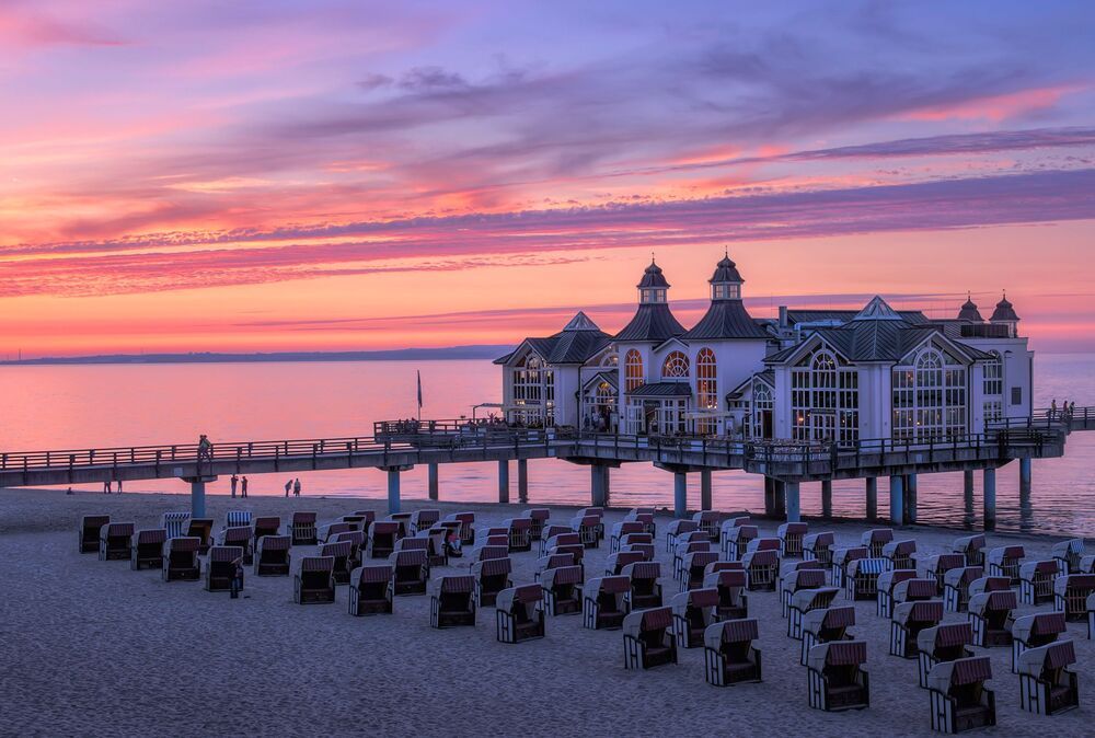 Sunset on Ruegen, Germany