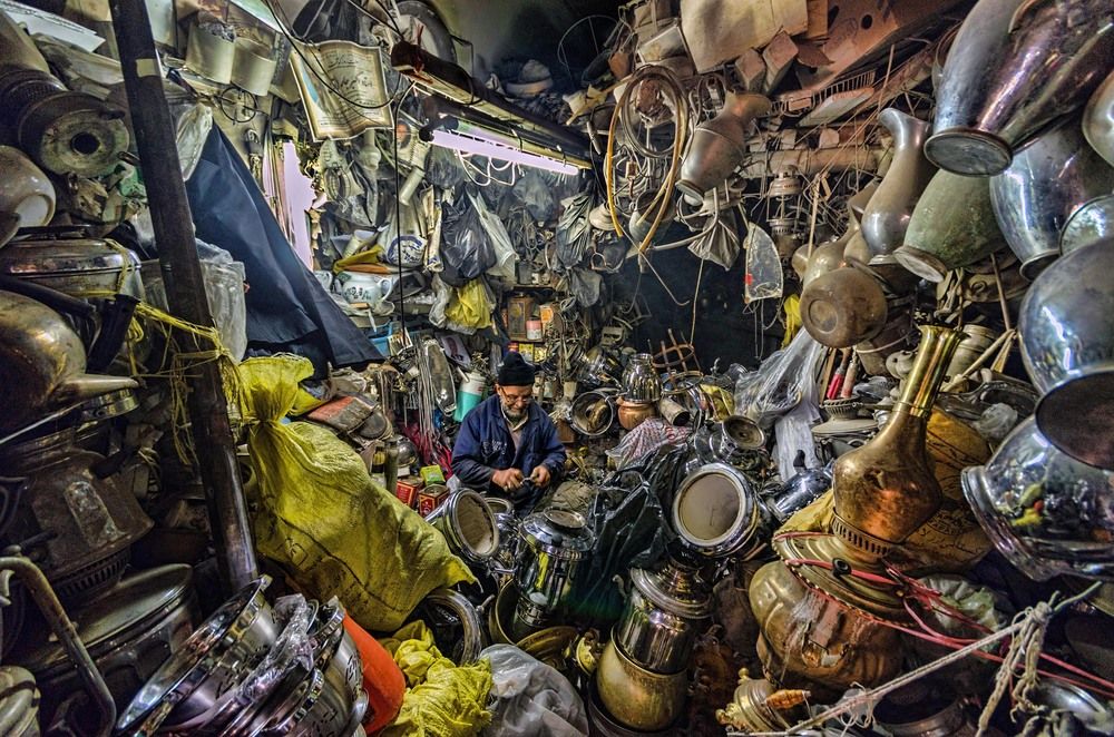 The walls of scrap