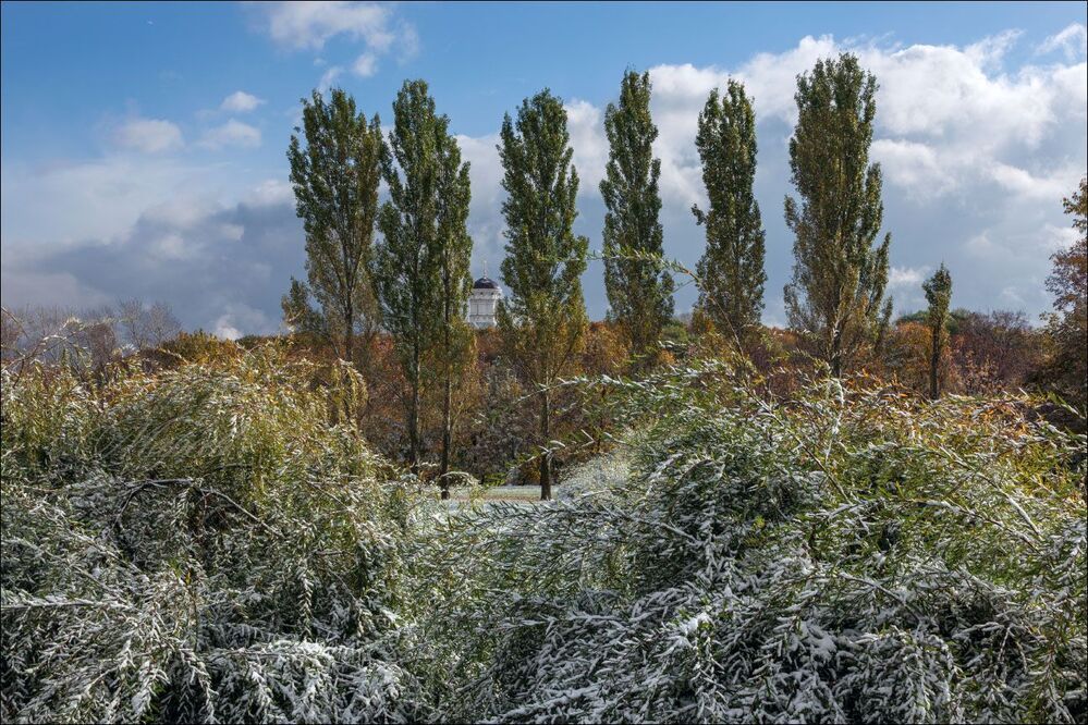 Солнце после второго снегопада