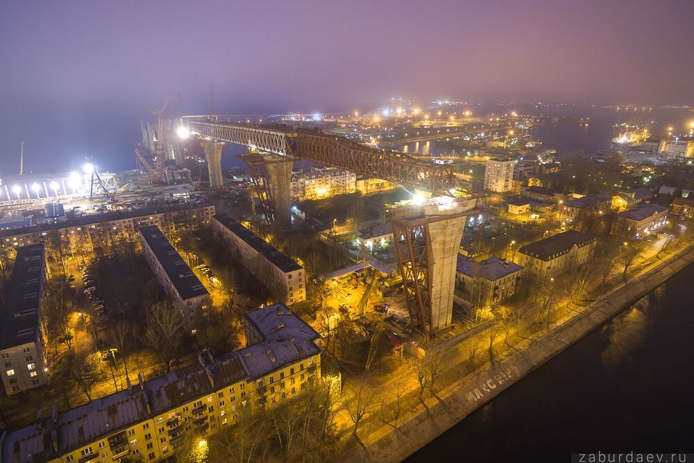 Ночной Петербург с квадрокоптера - 4