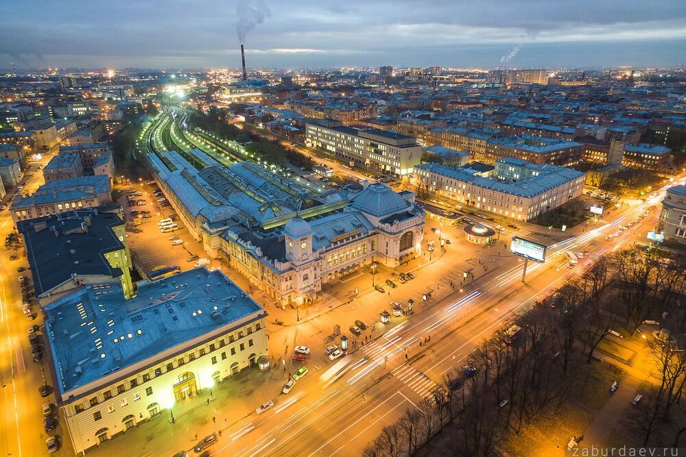 Ночной Петербург с квадрокоптера - 4