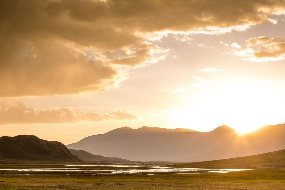 Tjan-Shan. Burhan river valley