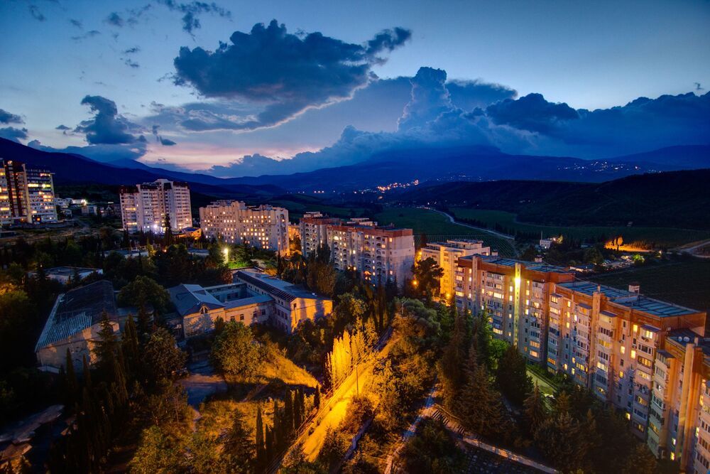 Закат в Алуште