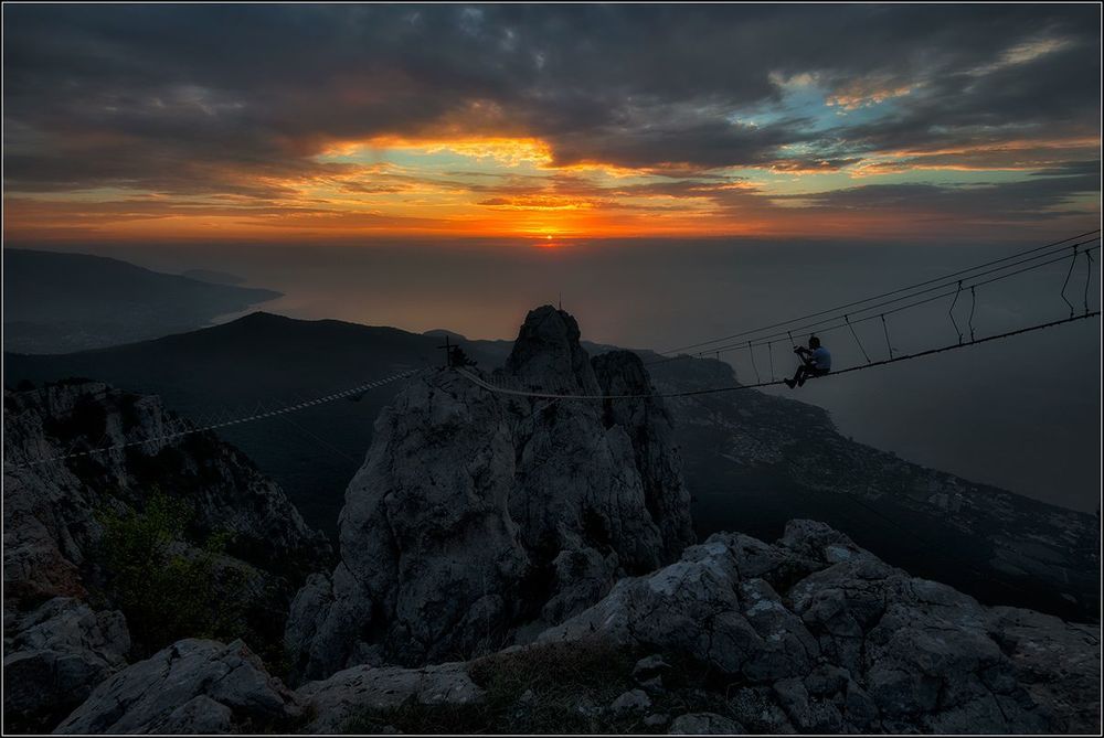 Фотосессия над пропастью