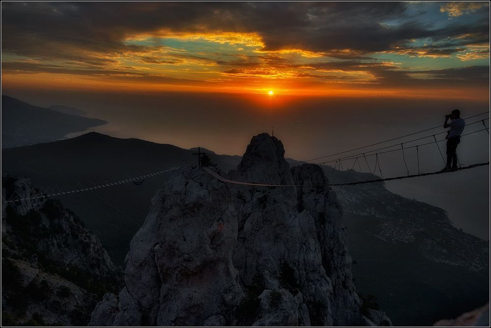 Фотосессия над пропастью