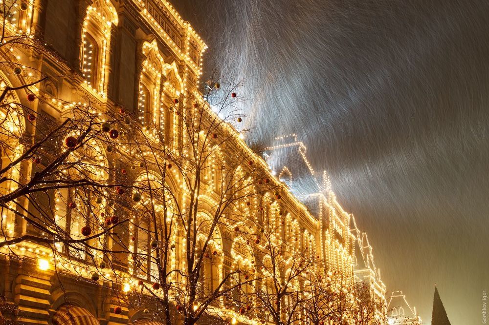 Снегопад в Москве