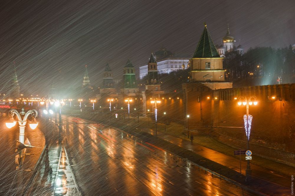Снегопад в Москве