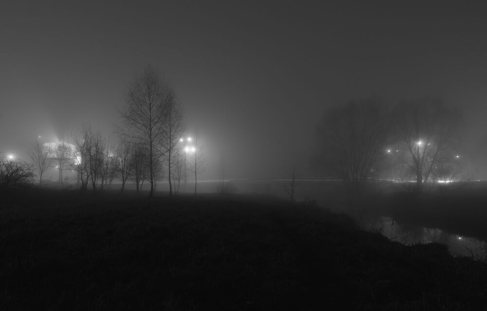 В тумане