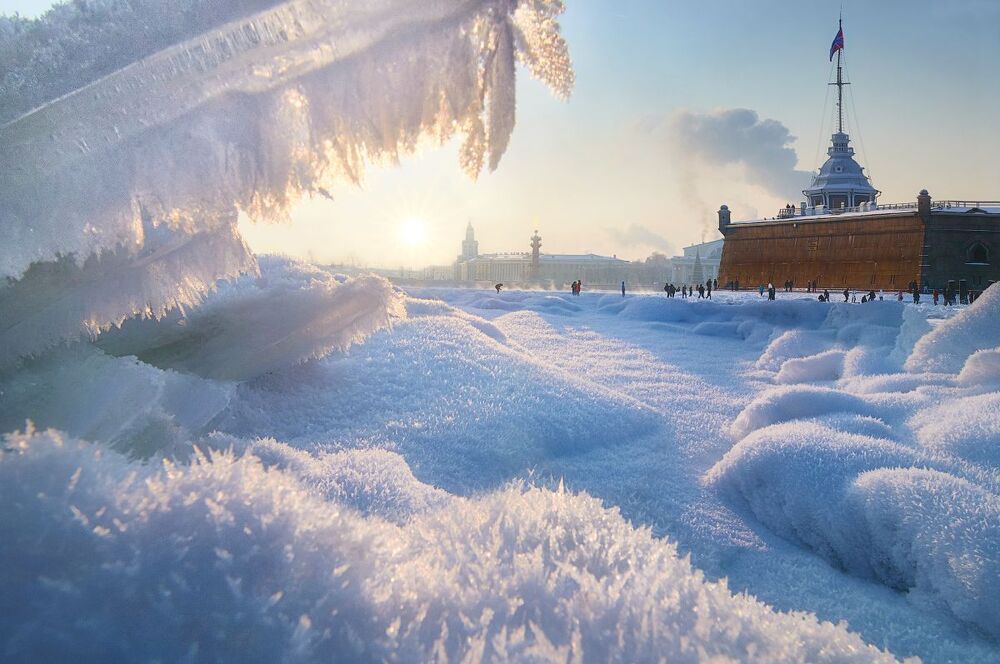 Долгожданная зима в Питере. 