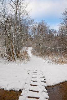 Мостик через речку Саминку