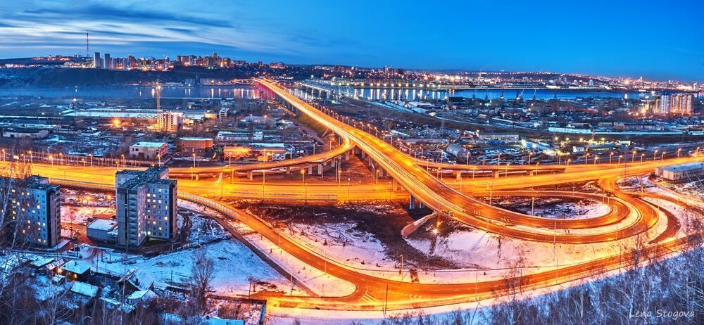 Четвертый мост в Красноярске.