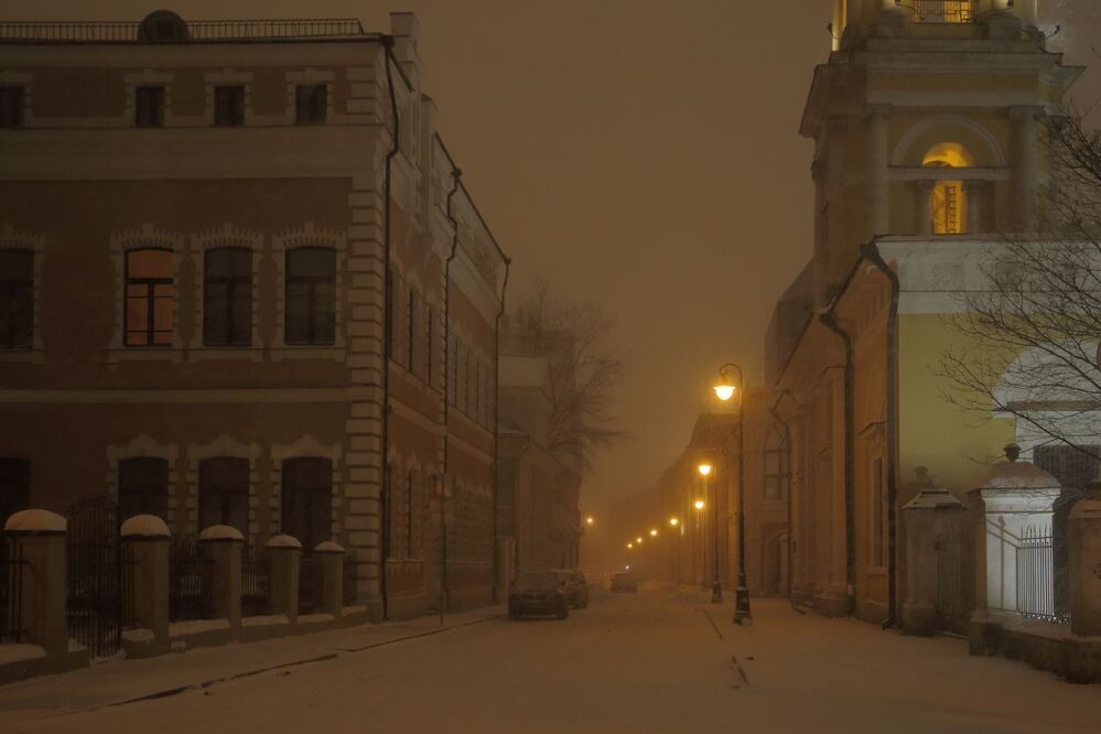 В нашем городе снег