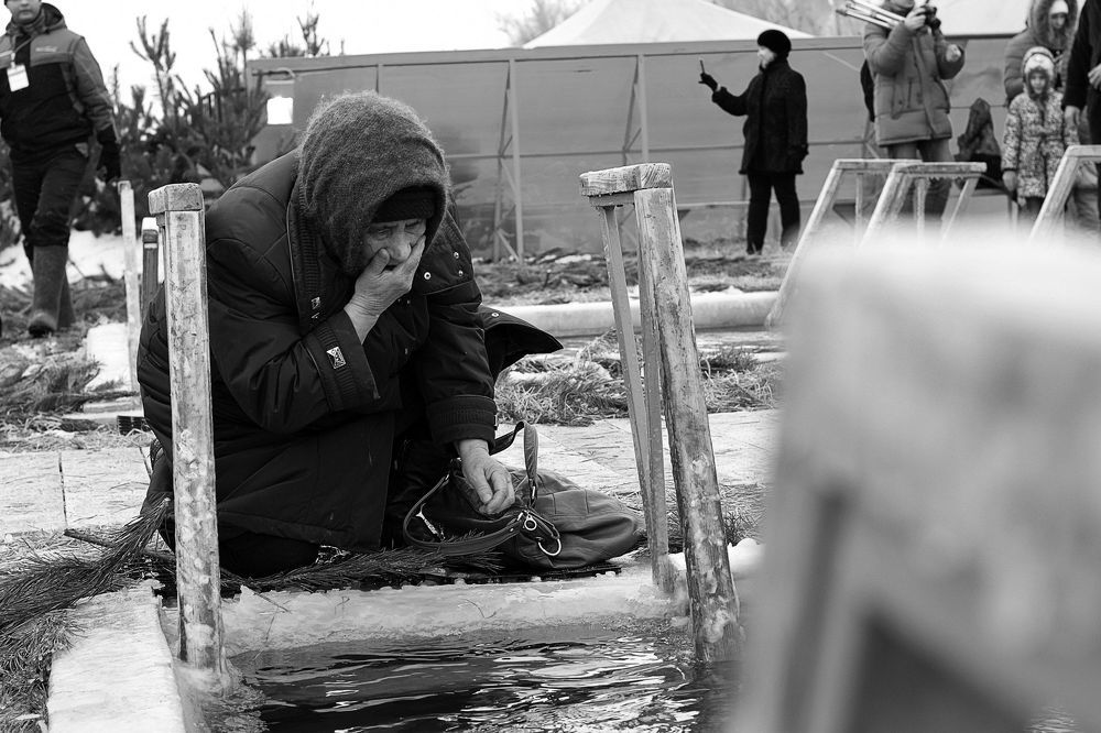 Фото сделано мной в России, в городе Оренбурге. Крещение Господне.