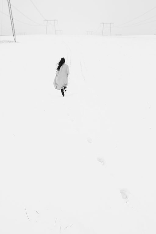 Black on white