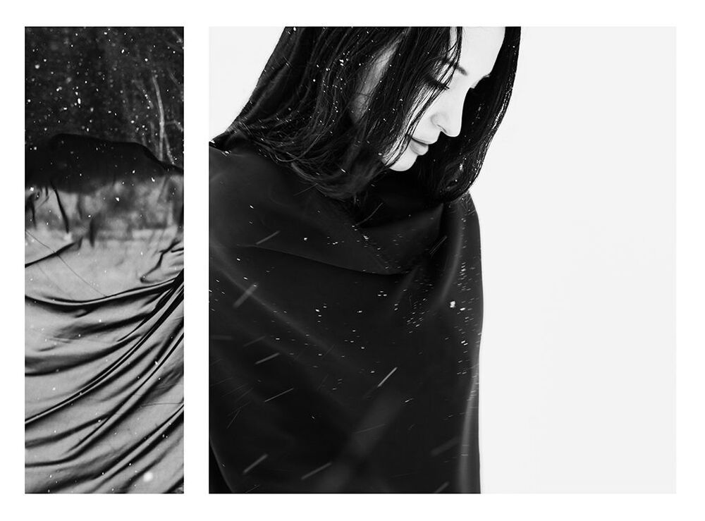 Black on white