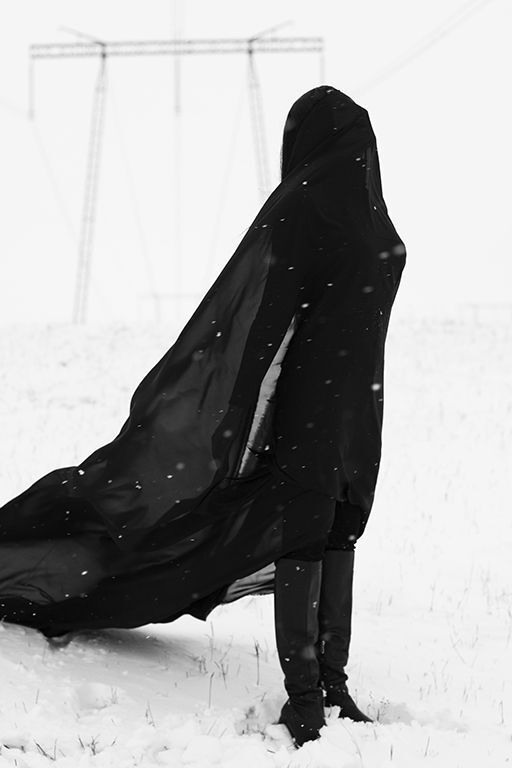 Black on white