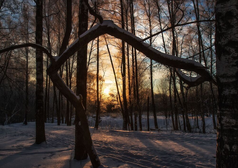солнце и снег