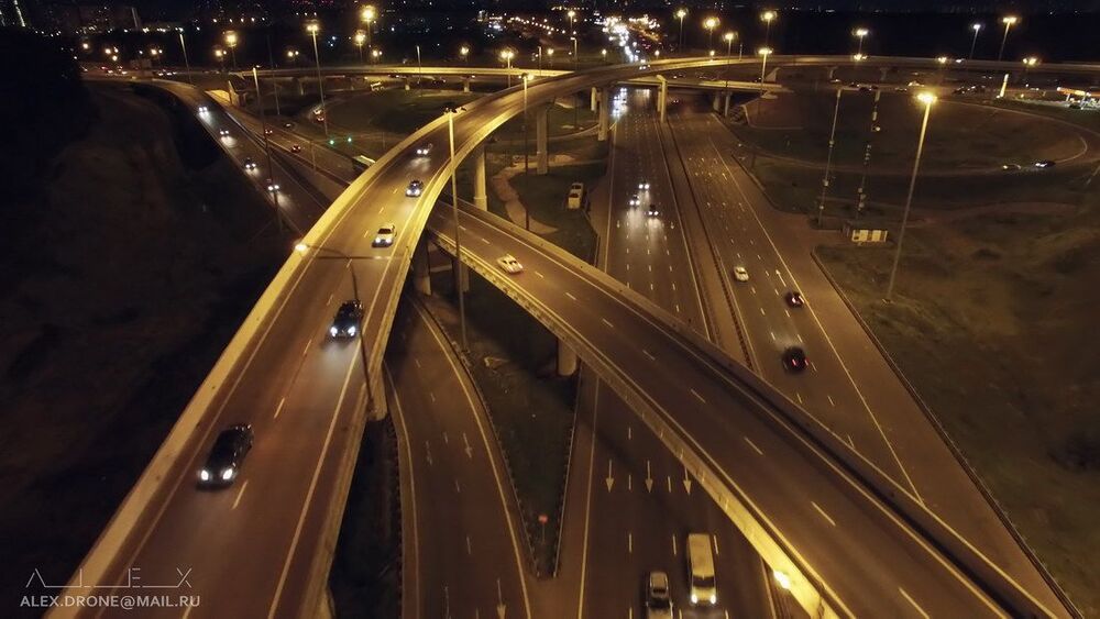 Ночные дороги Москвы