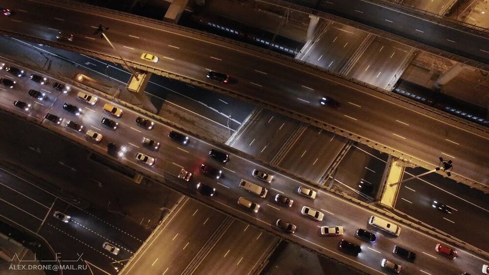 Ночные дороги Москвы