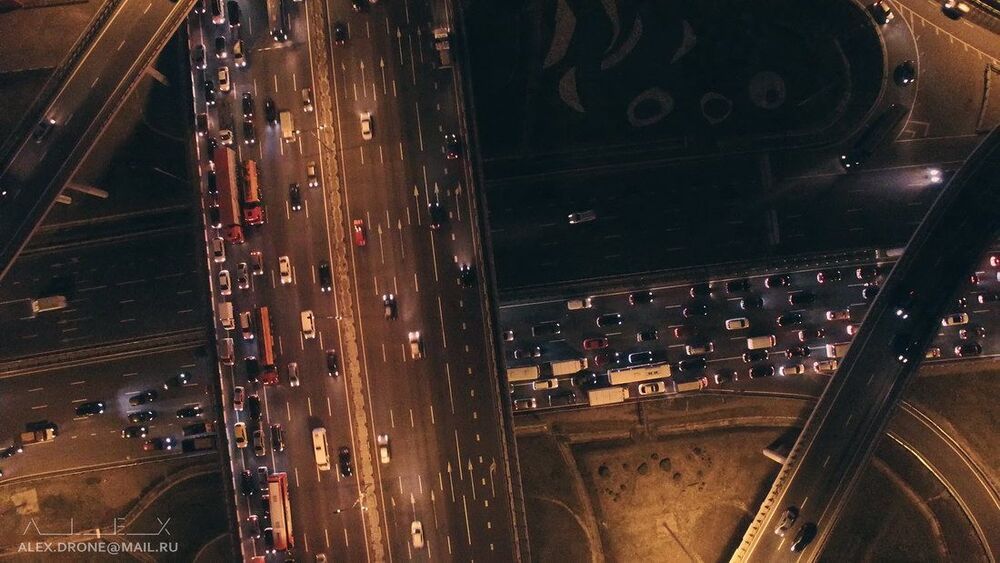 Ночные дороги Москвы