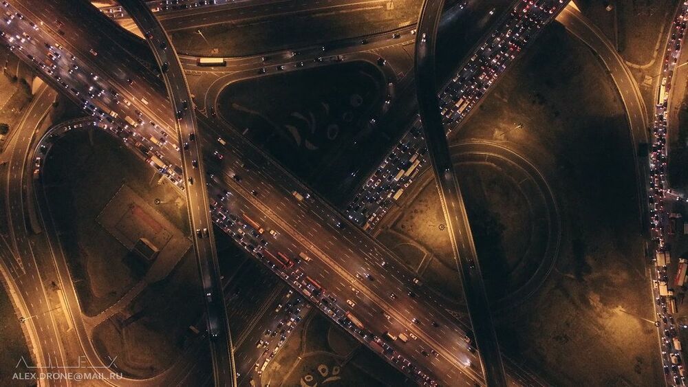 Ночные дороги Москвы