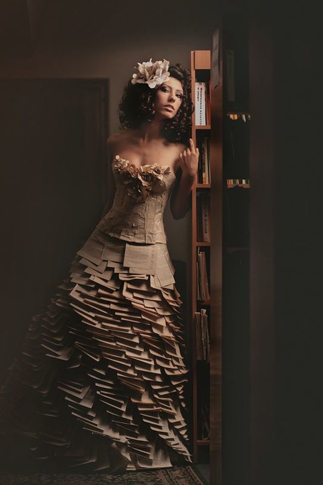 Lady of the paper
