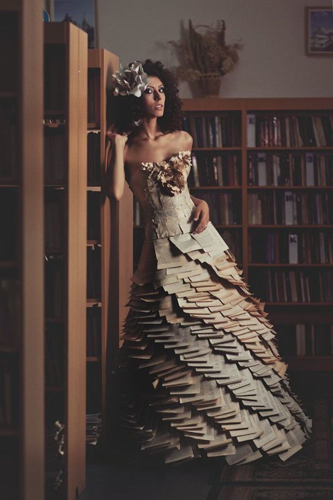 Lady of the paper