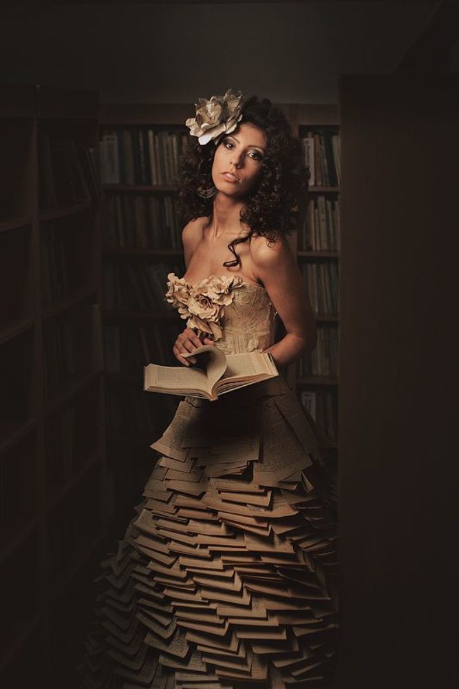 Lady of the paper