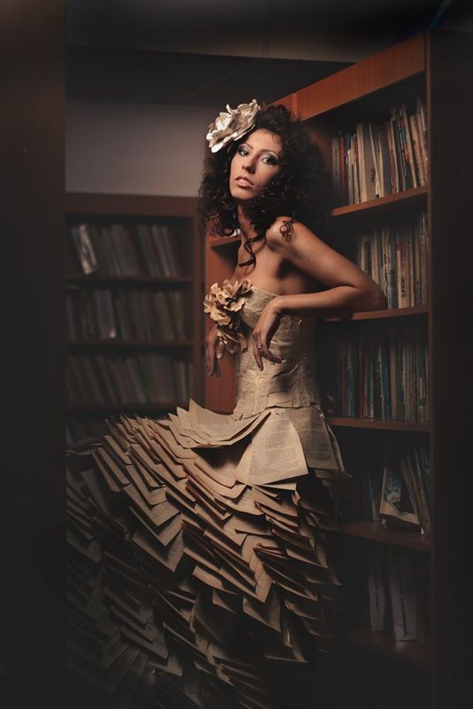 Lady of the paper