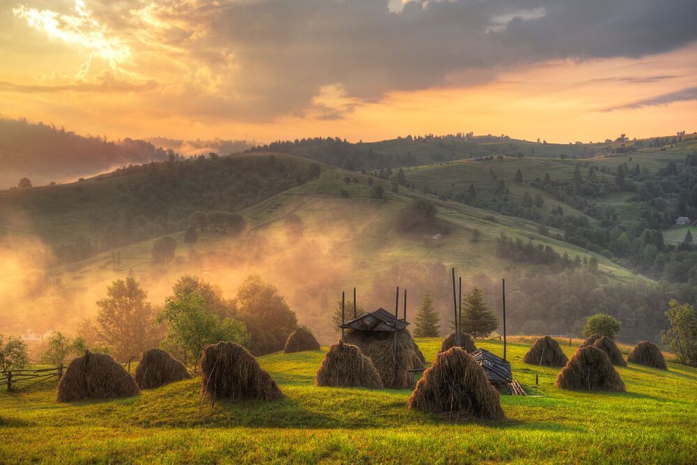 утро в Карпатах...