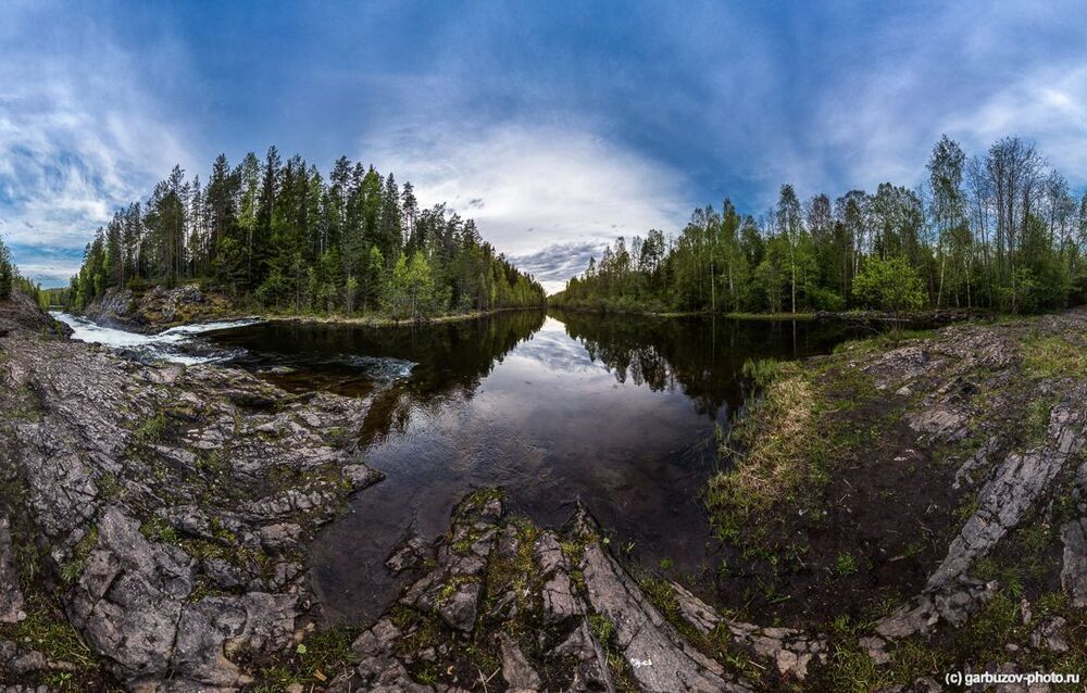 Река Суна до порогов.