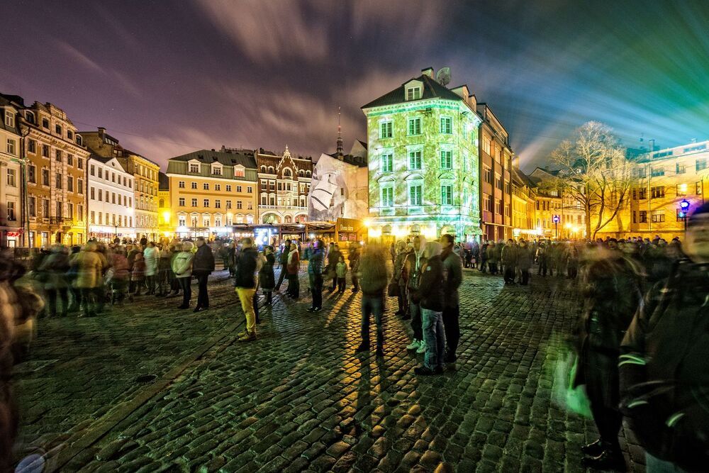 Фестиваль света "Staro Riga".
