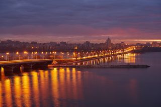 Чернавский мост на рассвее