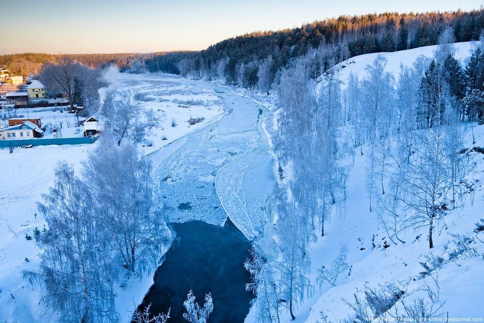 Морозное утро на Исети