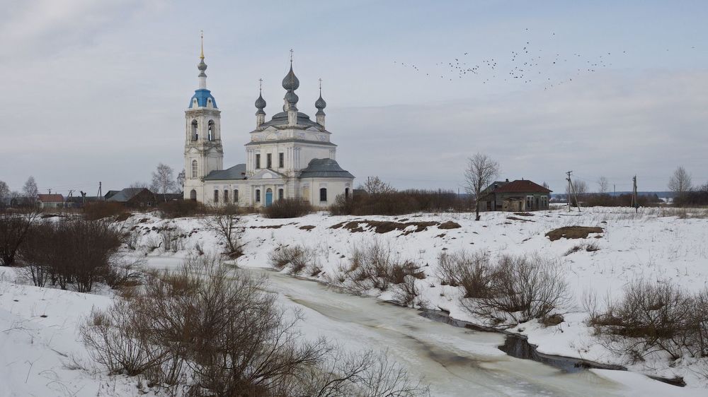 Грачи пока не прилетели.